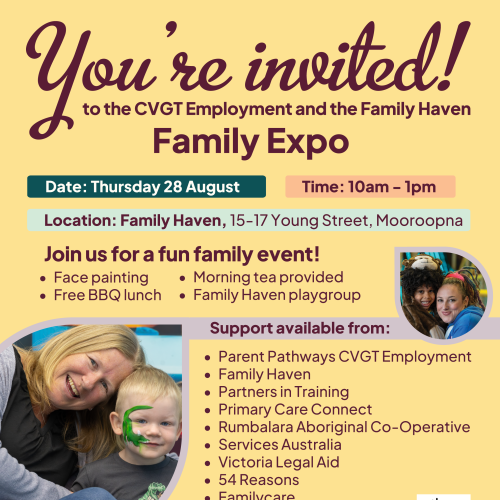 FAMILY EXPO- CVGT Employment Parent Pathways & The Family Haven
