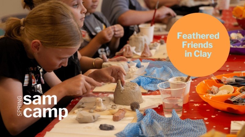 Kids art program: Feathered Friends in Clay