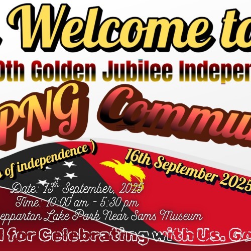GV PNG Community Celebrate 50th Golden Jubliee Inndependence Day