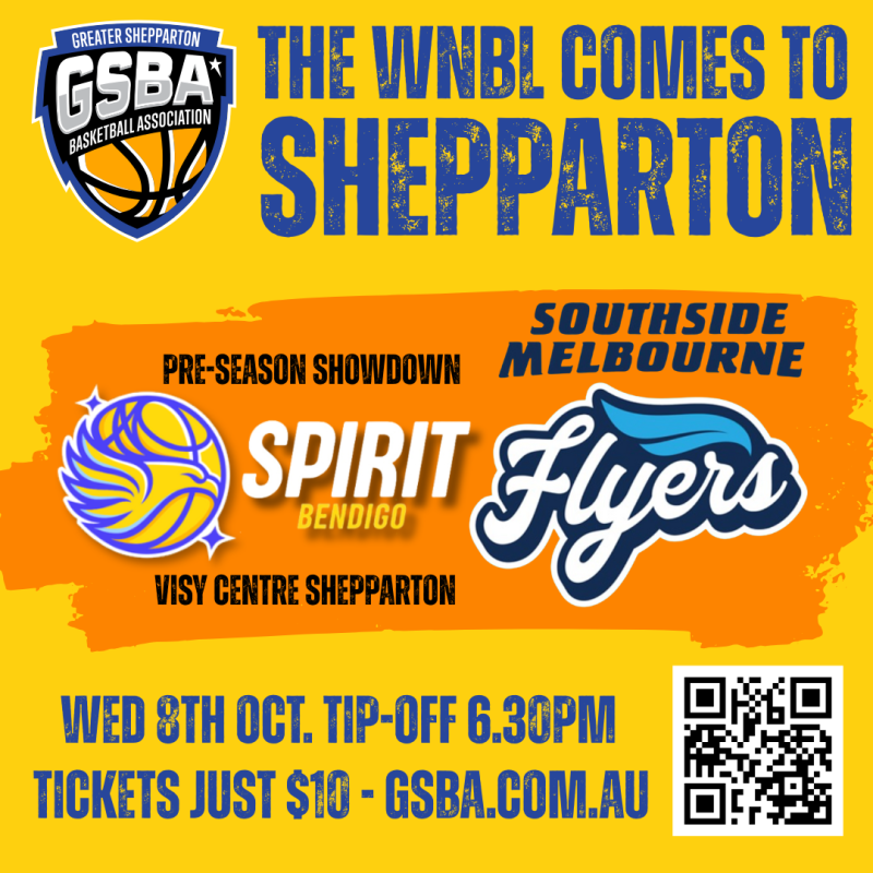 WNBL Preseason Game Bendigo Spirit vs Southside Flyers