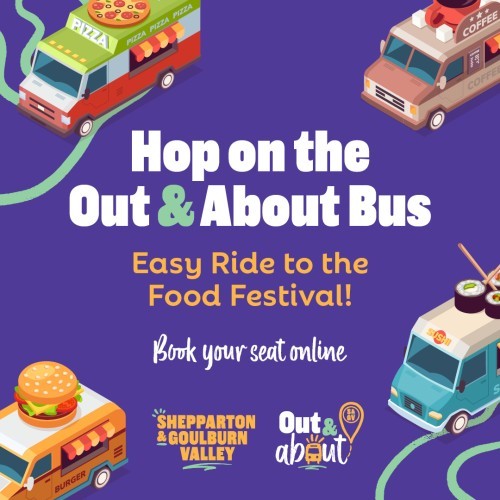 Tatura's 4th Annual Food Truck Festival and Out & About Bus