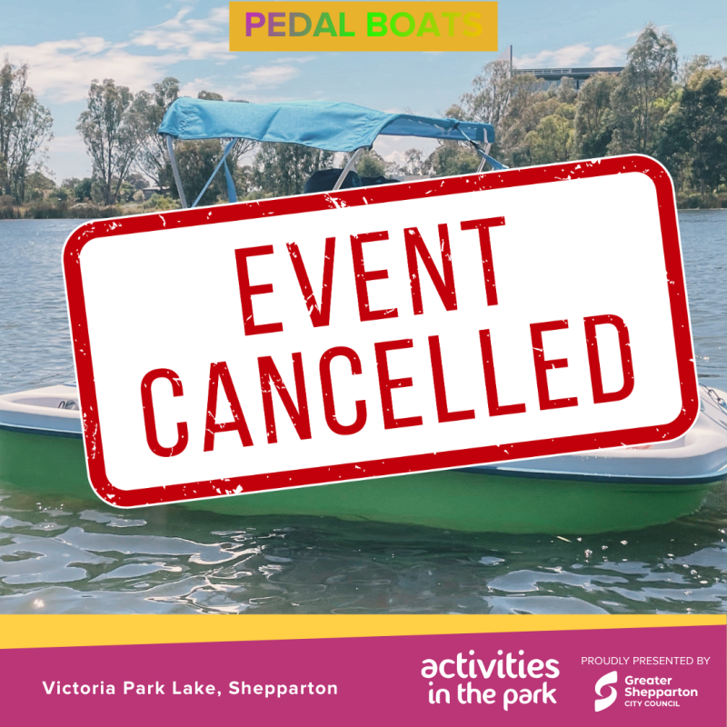 CANCELLED - Pedal Boats