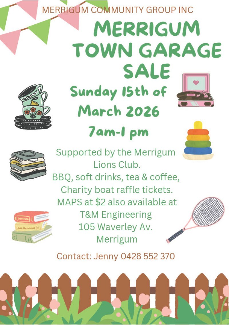Merrigum Town Garage Sale