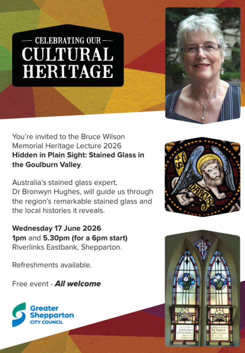 Bruce Wilson Memorial Heritage Lecture 2026