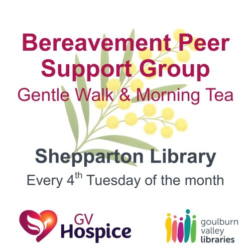 Bereavement Peer Support Group - Monthly Walk & Morning Tea