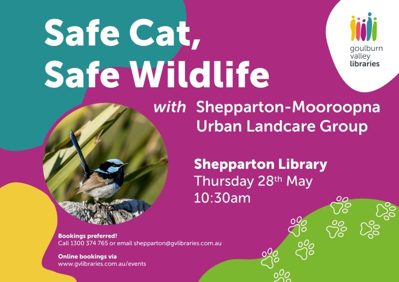 Safe Cat, Safe Wildlife at Shepparton Library