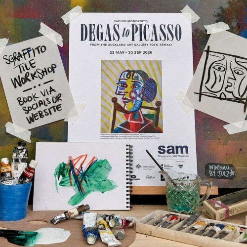 Picasso inspired Sgraffito Tile Workshop