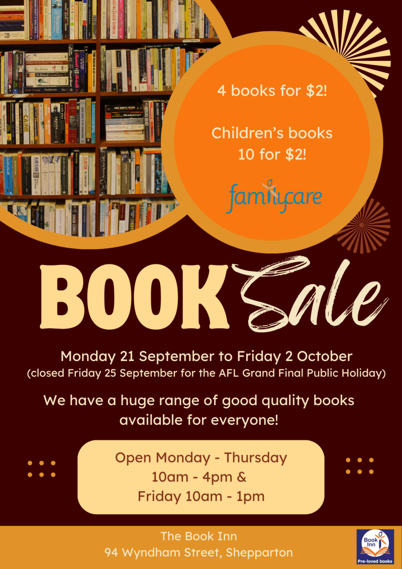 FamilyCare - The Book Inn Book Sale