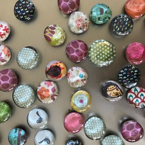 Craft & Coffee at Shepparton Library - Glass Stone Magnets