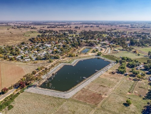 Famil with Corey Walker - 22 April 2024 - 1 - Merrigum Town Drone - web