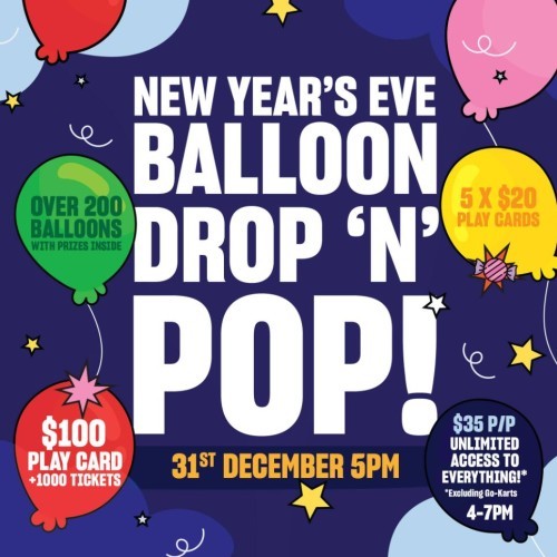 New Year's Eve Balloon Drop 'N' Pop Party