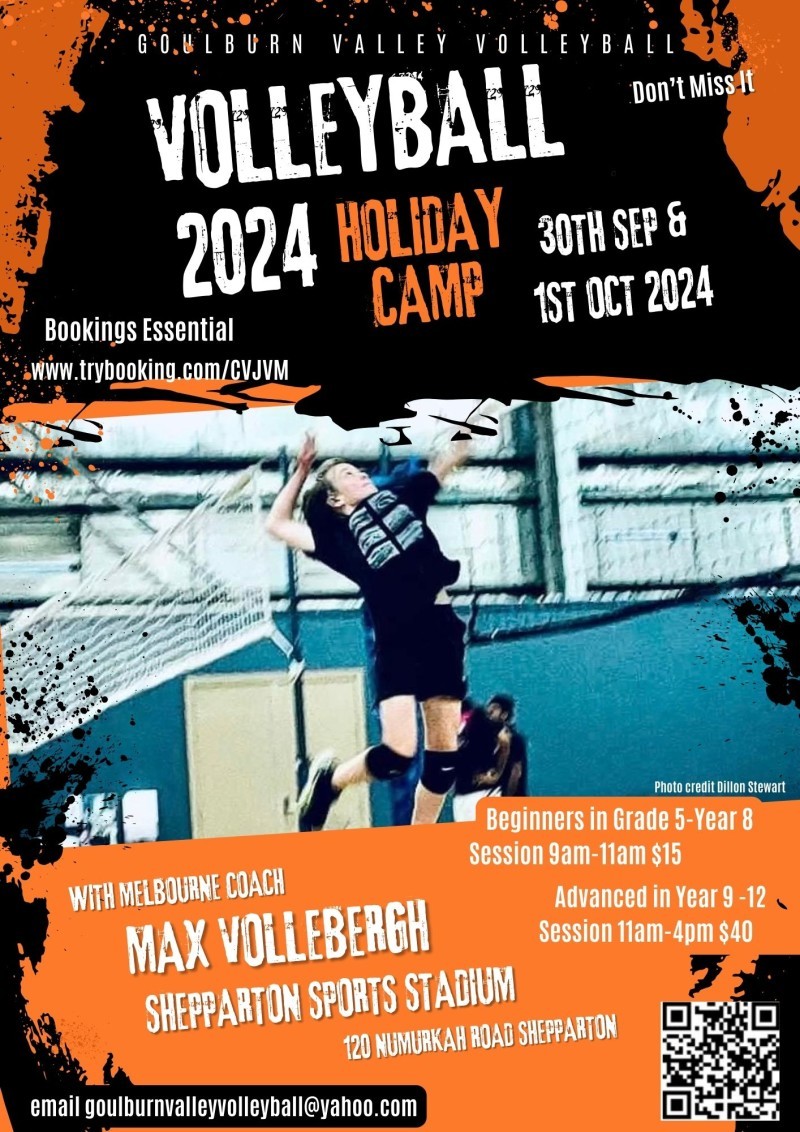 Volleyball Camp with Max Vollebergh in Shepparton